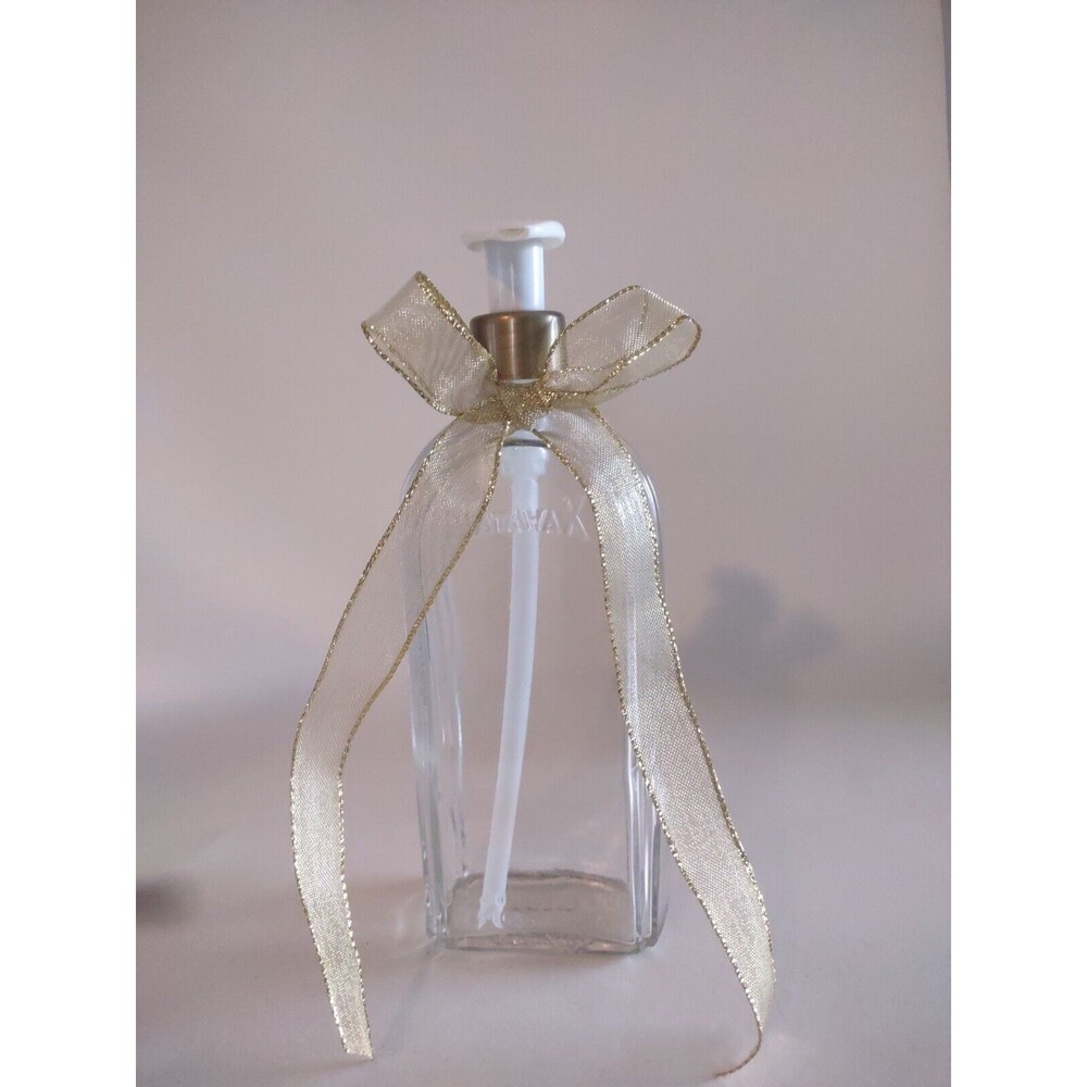 Repurposed Rare Vintage Watawax Glass Soap Dispenser